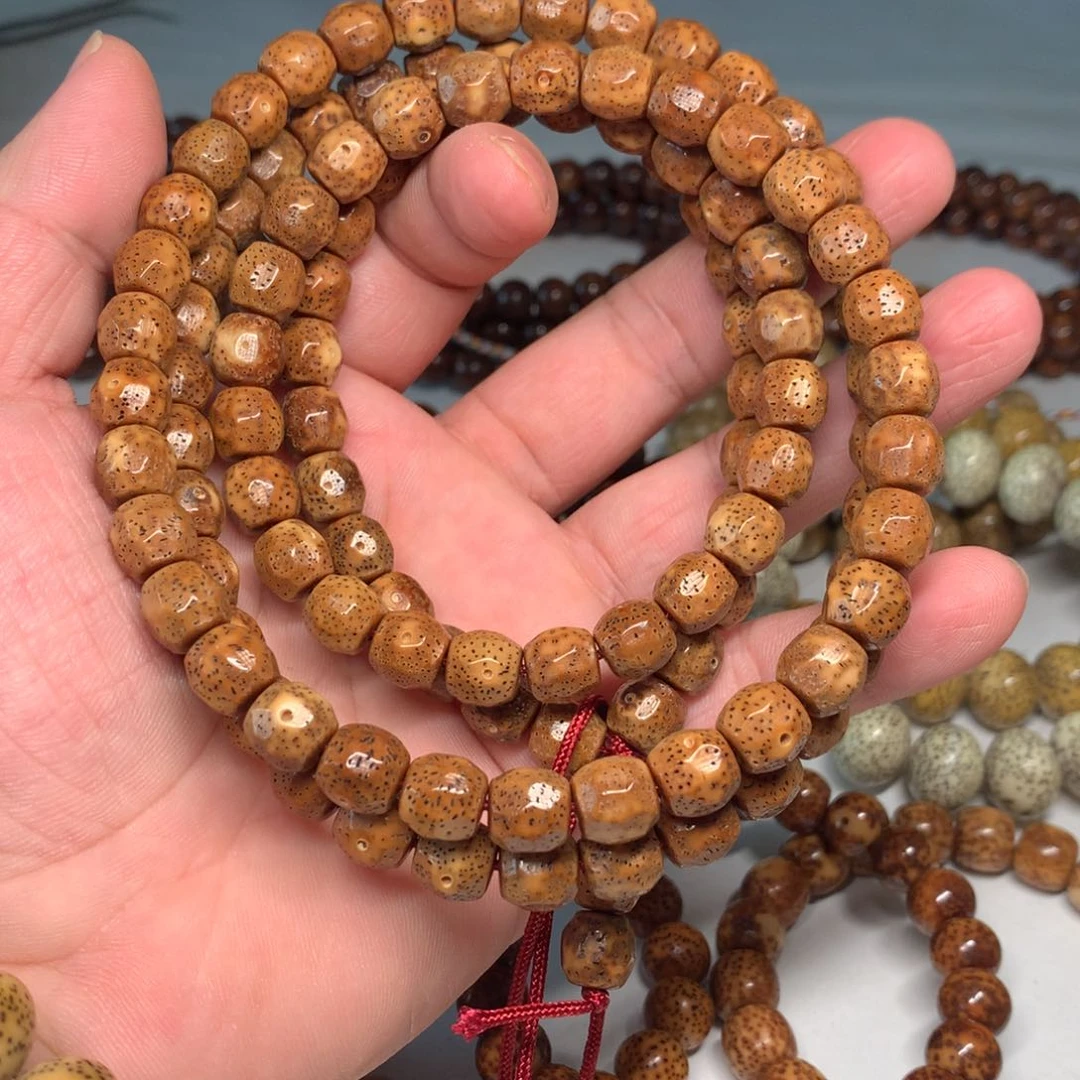 吊坠星月菩提陈化料10✖️9老型砖石面无相