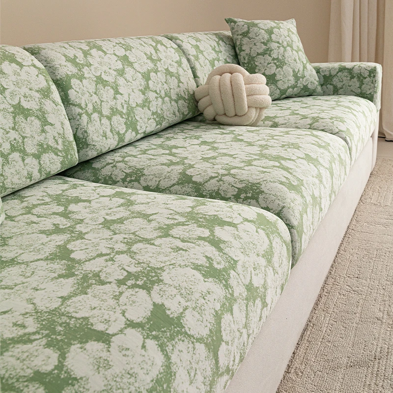 幸曼冰宁花通用沙发套罩夏季防滑新款全包万能套弹力全盖沙发套