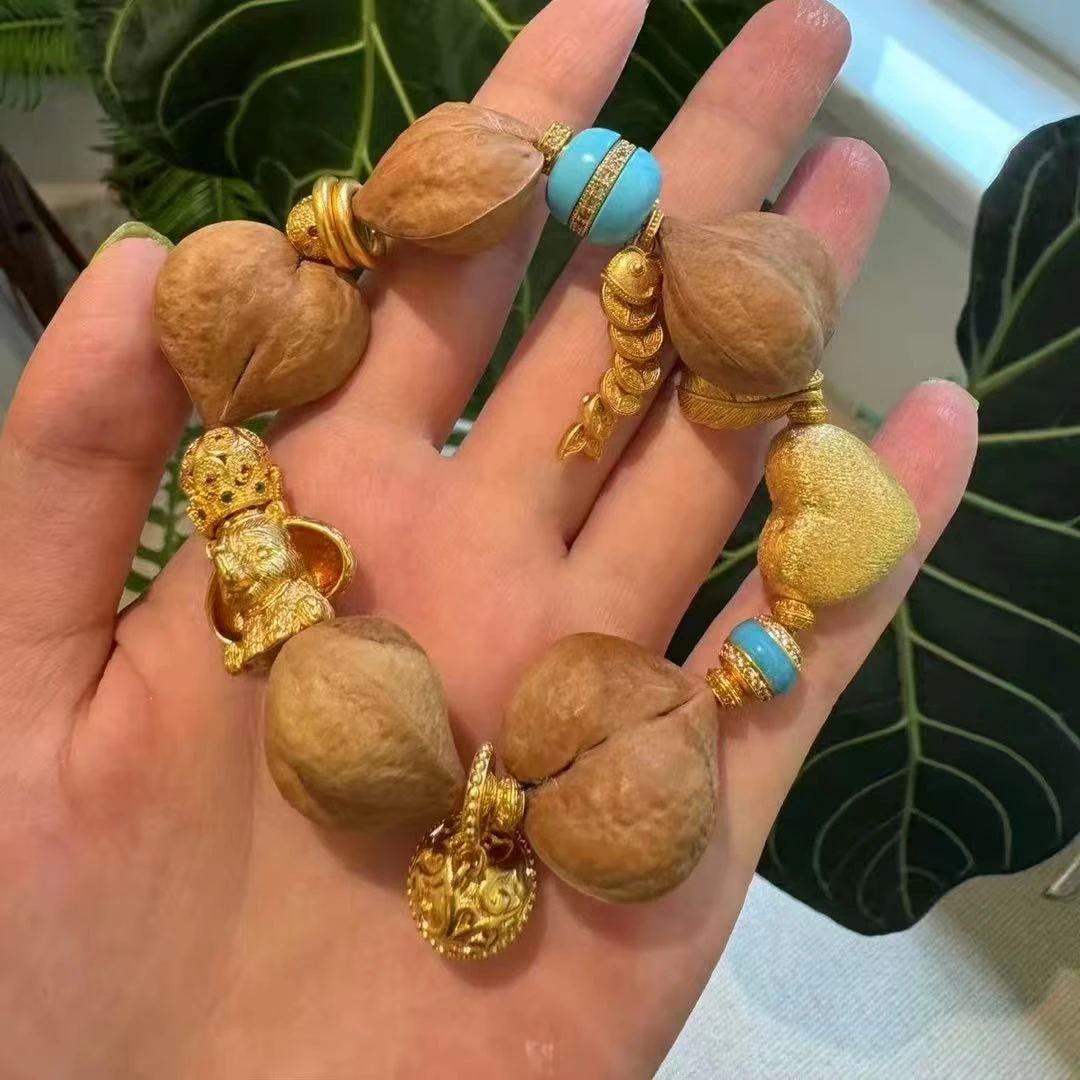 合金手链 爱心核桃手串(多样性发货)