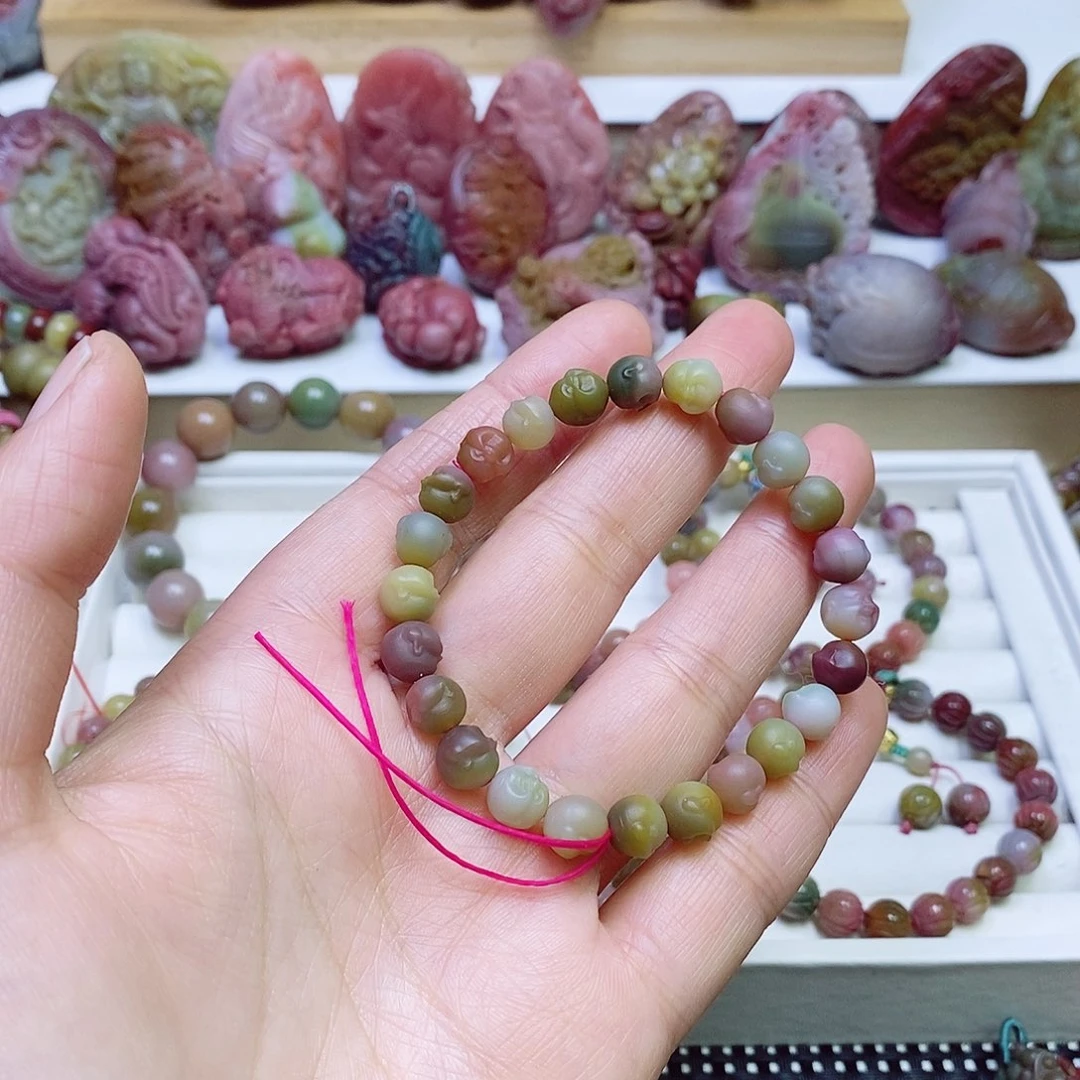 玛瑙/玉髓盐源玛瑙手链未镶嵌