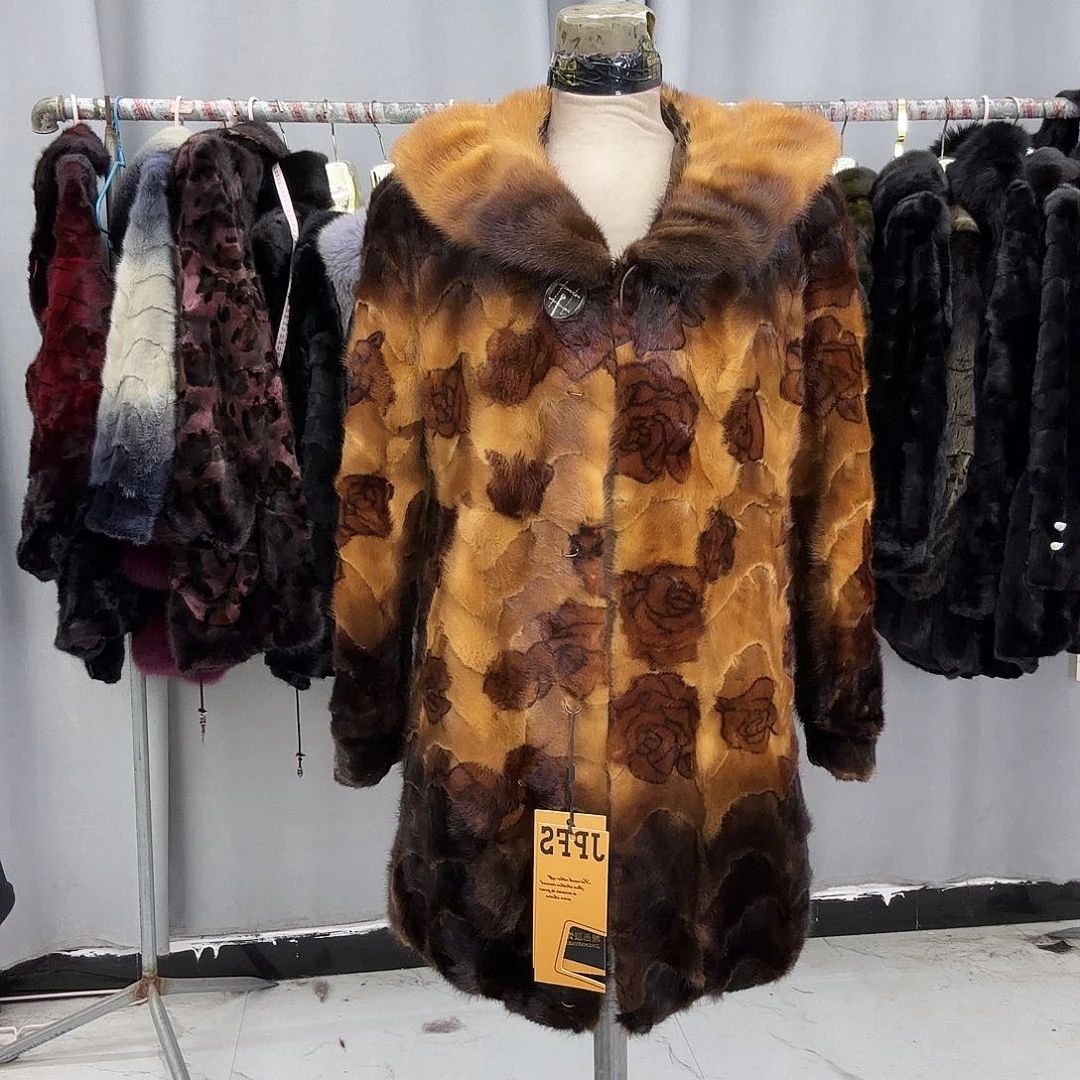 水貂拼貂真皮真毛