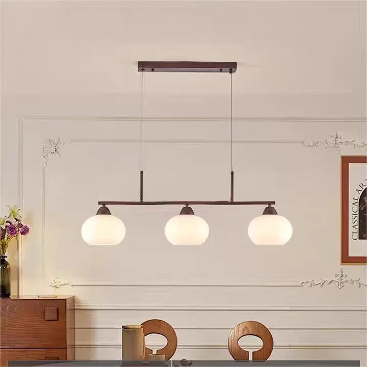 中古风格餐吊灯 吧台灯 长度80CM 烤漆深咖色