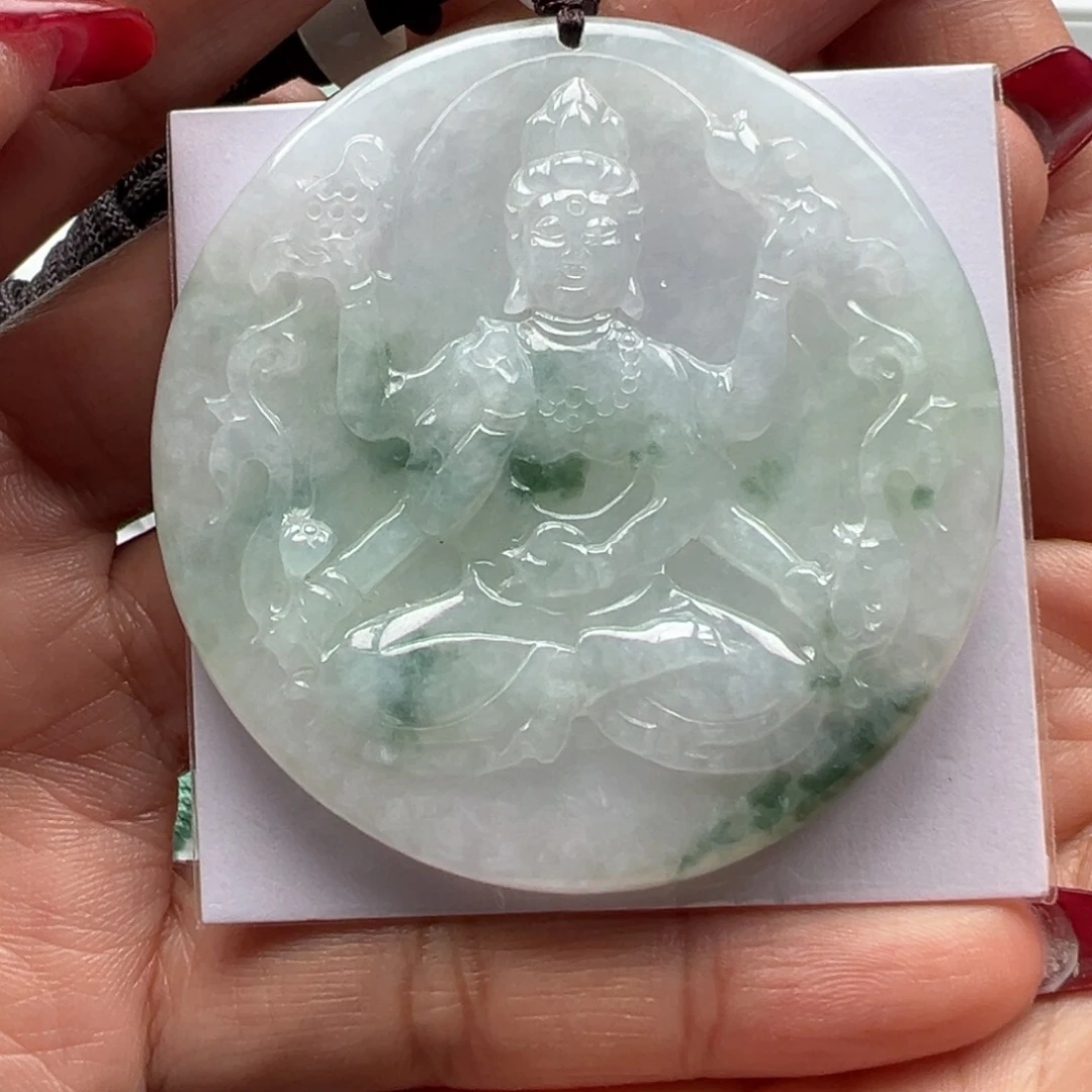 翡翠颈饰未镶嵌千手观音