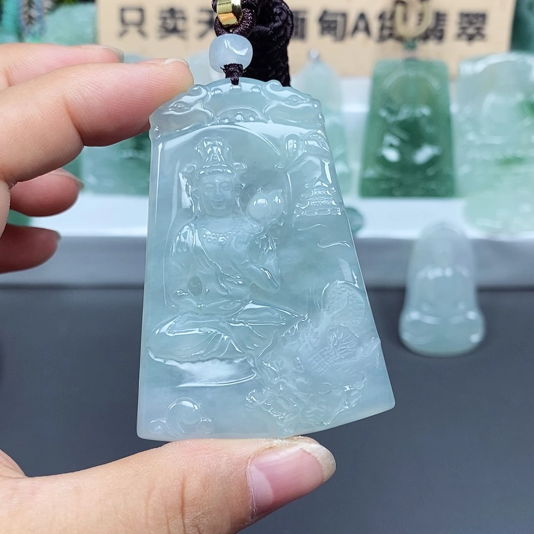 洋***帆翡翠未镶嵌颈饰翡翠