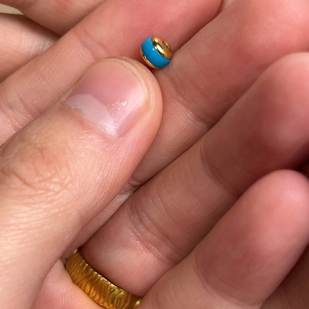 绿松石18K金镶嵌配饰