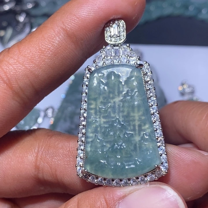 翡翠未镶嵌颈饰天然翡翠