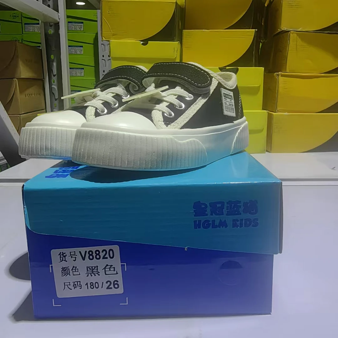 百搭复古港风童鞋时尚黑色透气男男鞋中性帆布鞋高帮经典潮流8820