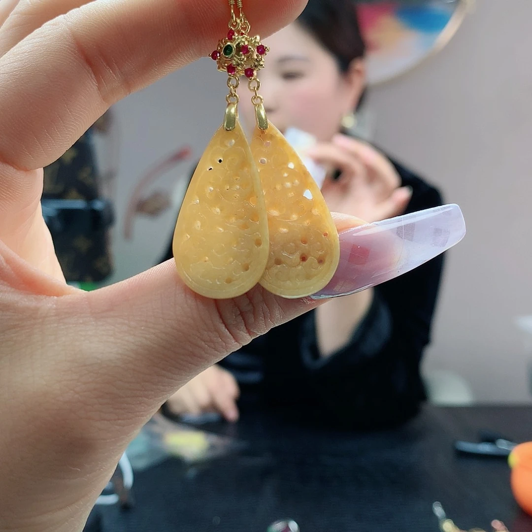 【闪购商品】翡翠耳饰银S925镶嵌，