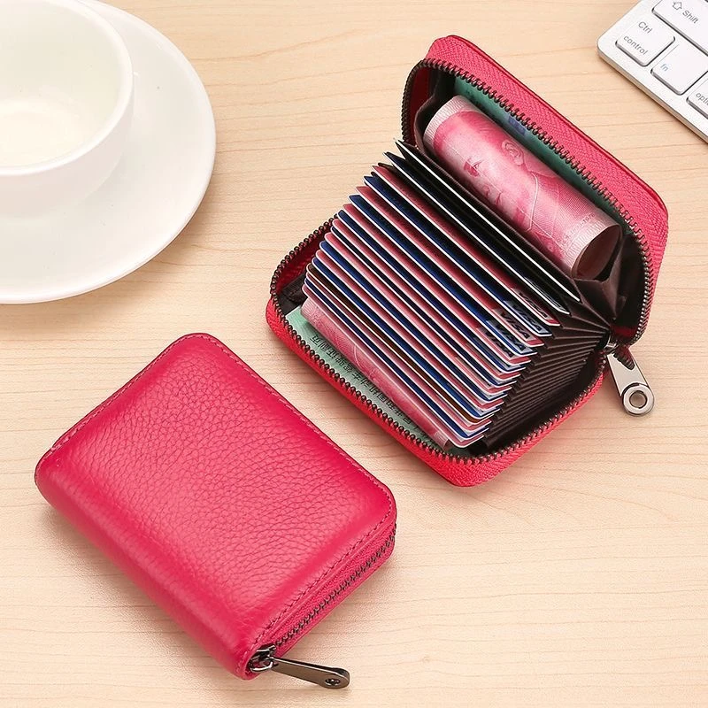 20卡包银行卡证件收纳包防消磁多卡位卡片包防盗刷拉链证件包一体