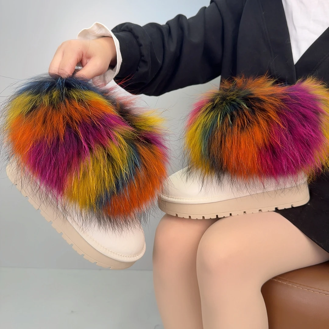 UDZ私家定制奢华大毛口中筒雪地靴(定制不支持退换)慎拍