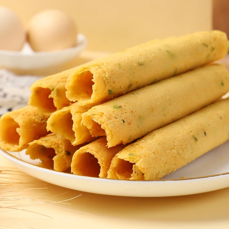 豆年华手工鸡蛋卷酥蛋卷整箱饼干过年年货零食礼盒香葱黄油蛋黄卷