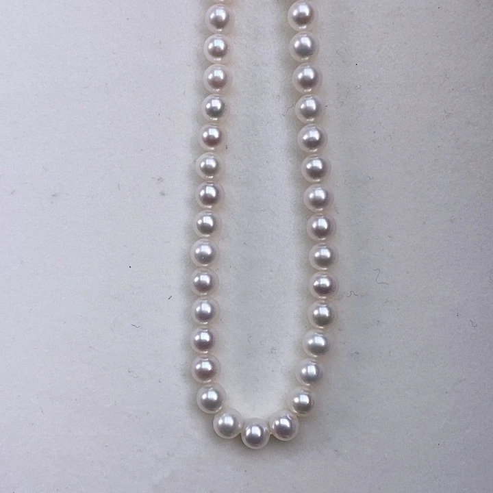 淡水珍珠颈饰银S925镶嵌