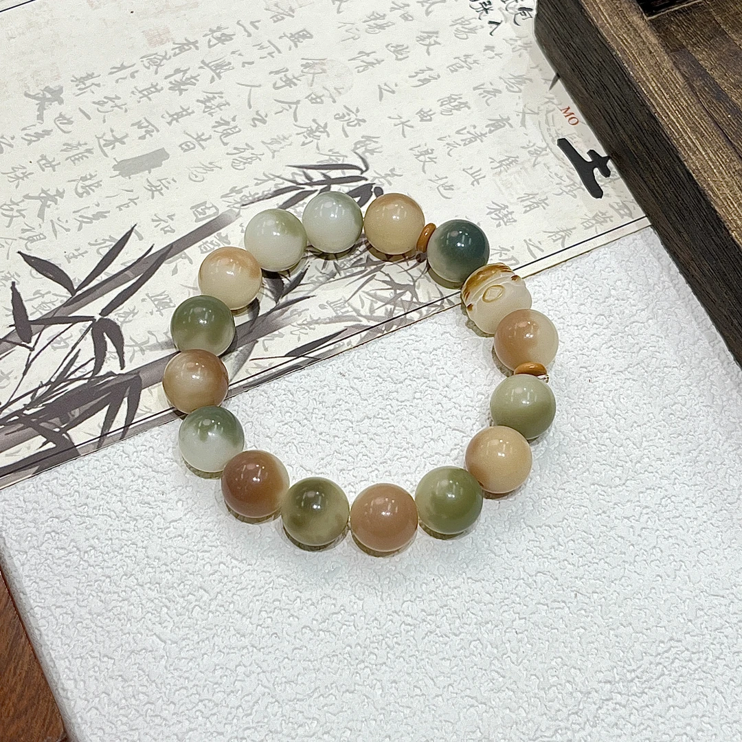 晕染飘花圆珠余念菩提手串   D-A277070