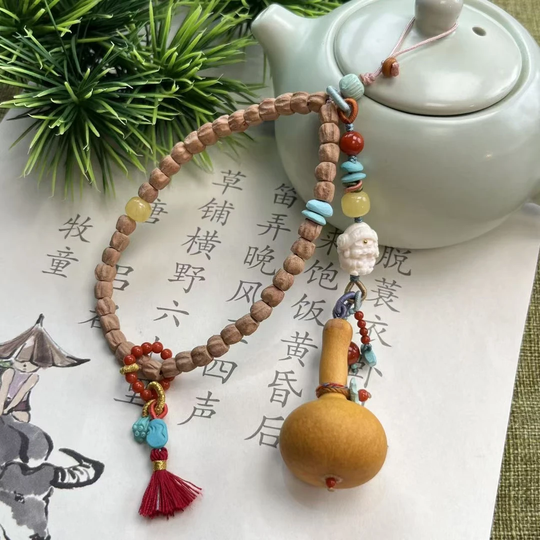 【桦雅】财财-百香籽多宝手机链-多样性发一-A2799-自发
