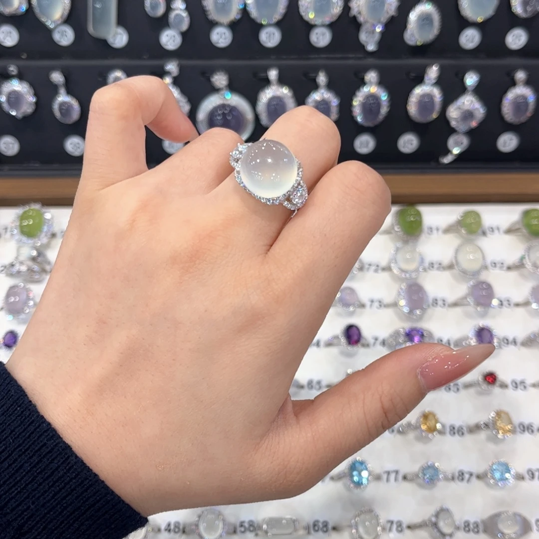 夏***_岫玉银S925镶嵌戒指