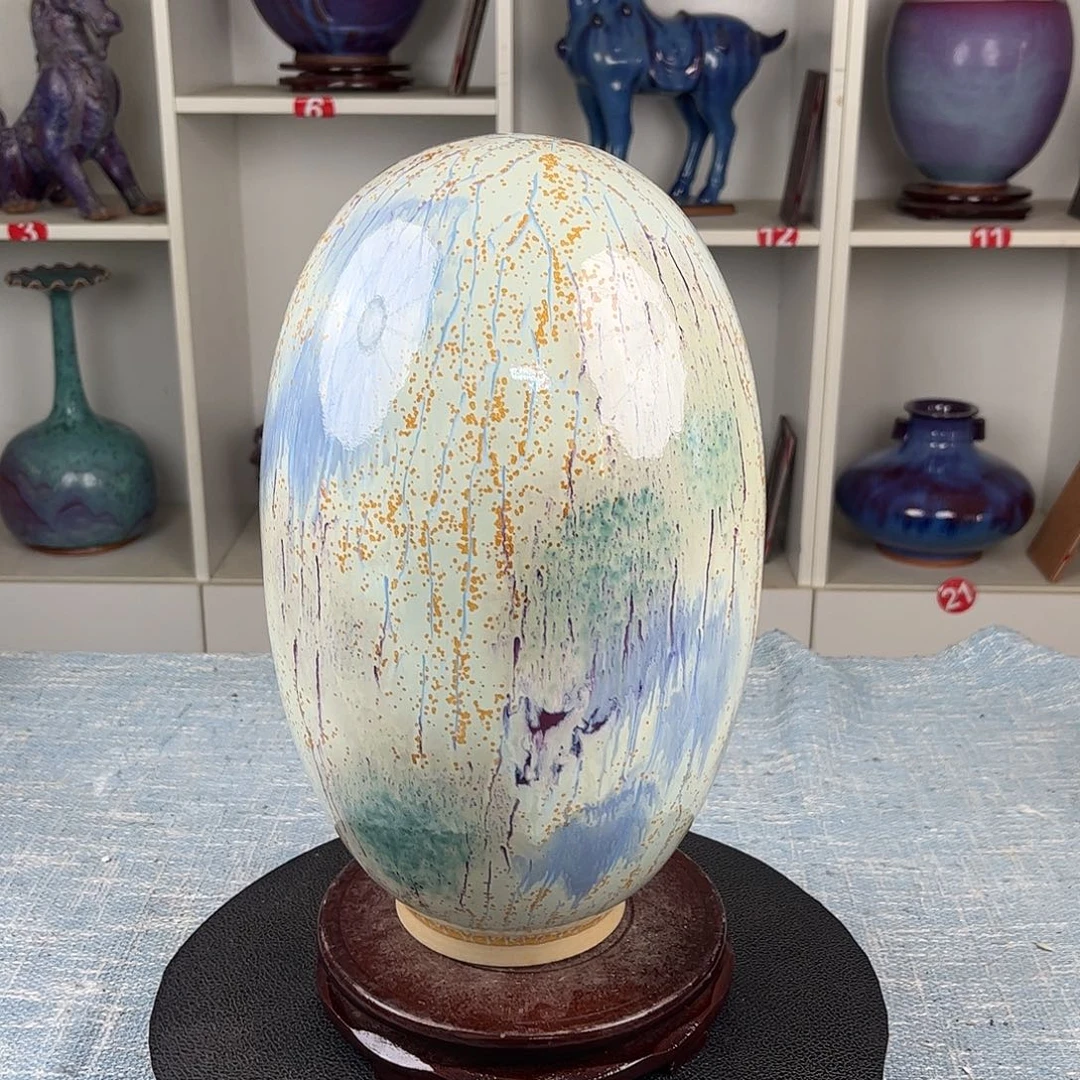 瓷片来福石金玉满堂无礼盒