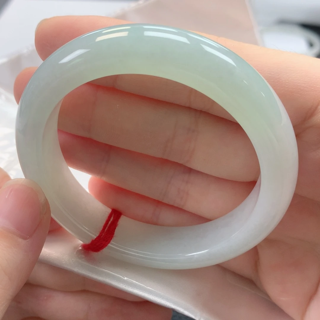 翡翠手镯未镶嵌缅甸天然翡翠手镯54圈口