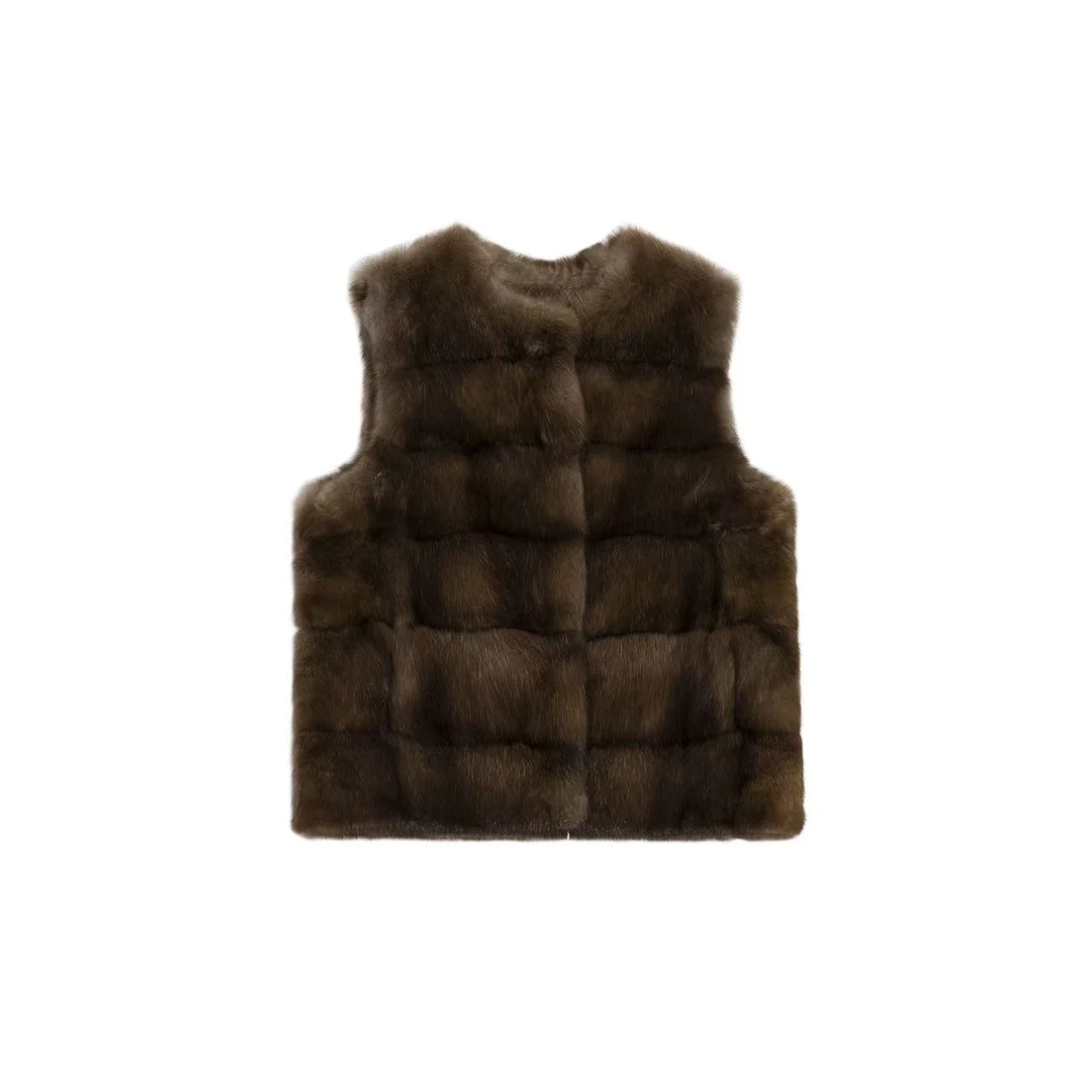 【坤姨专属】秋冬高级感时髦马甲皮草外套