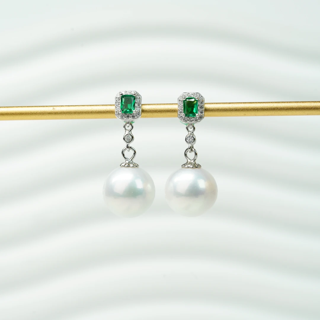 【小北好物】S925银淡水珍珠耳钉约10.5mm+【多样性发一】-17QH15X387