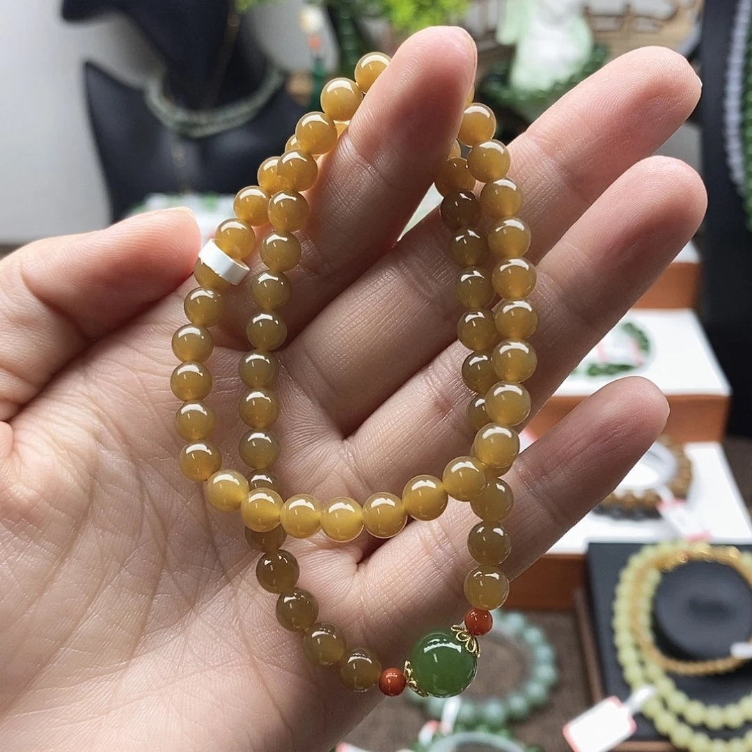 和田玉手串卡6未镶嵌