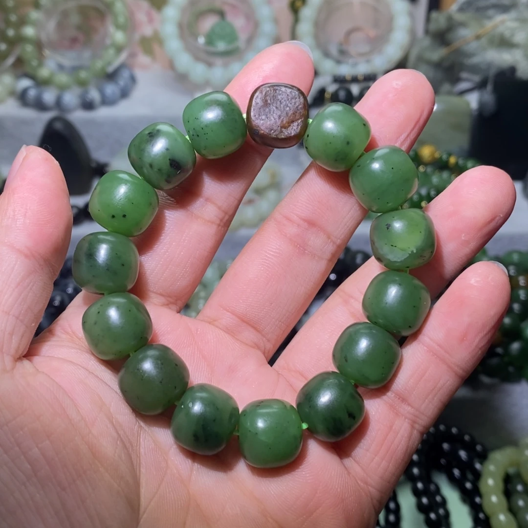 和田玉未镶嵌手链