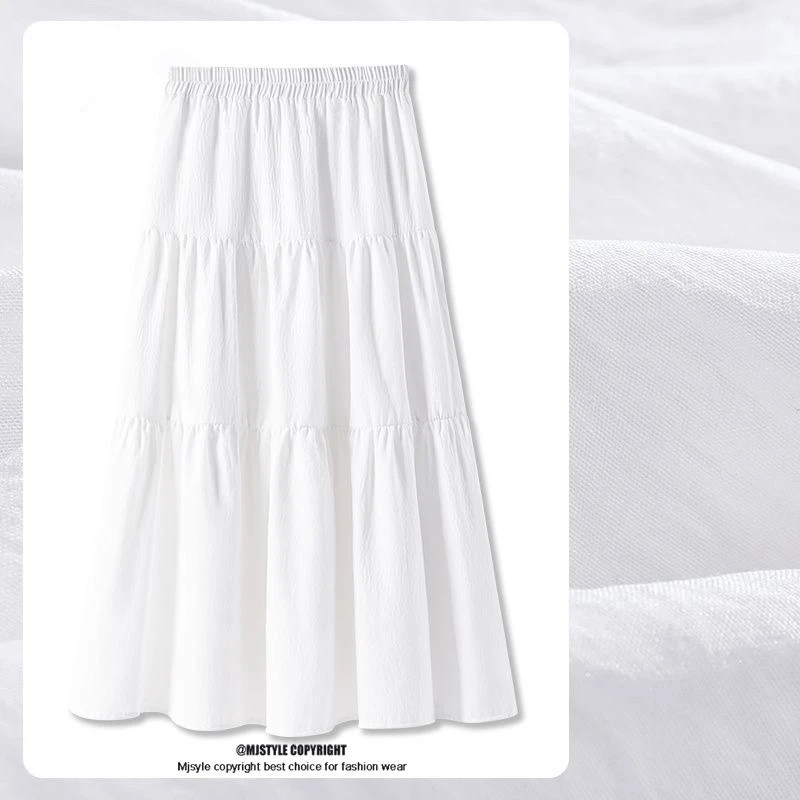 有内衬】半身裙新款高腰显瘦a字伞裙长款蓬蓬蛋糕裙