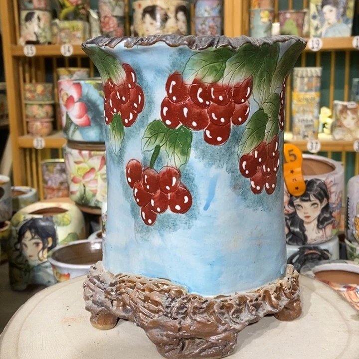 红陶景德镇艺术手绘作品