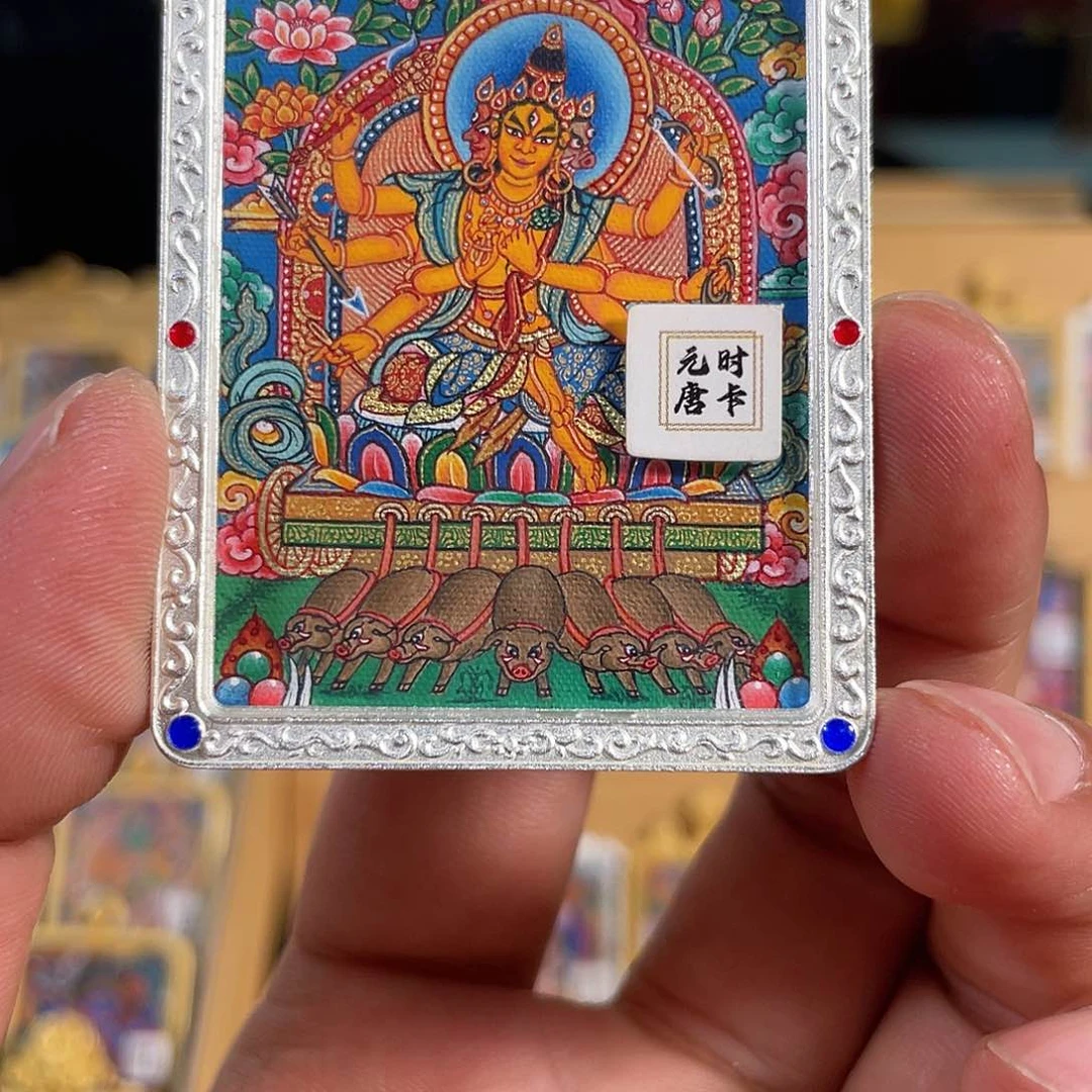 吊坠夏*热贡纯手绘唐卡非遗文化