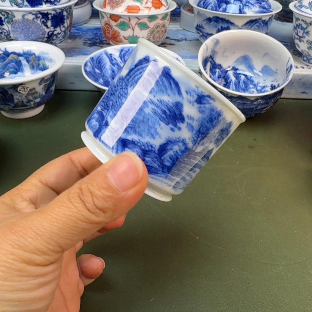 陶景德镇纯手绘茶具圆圆225