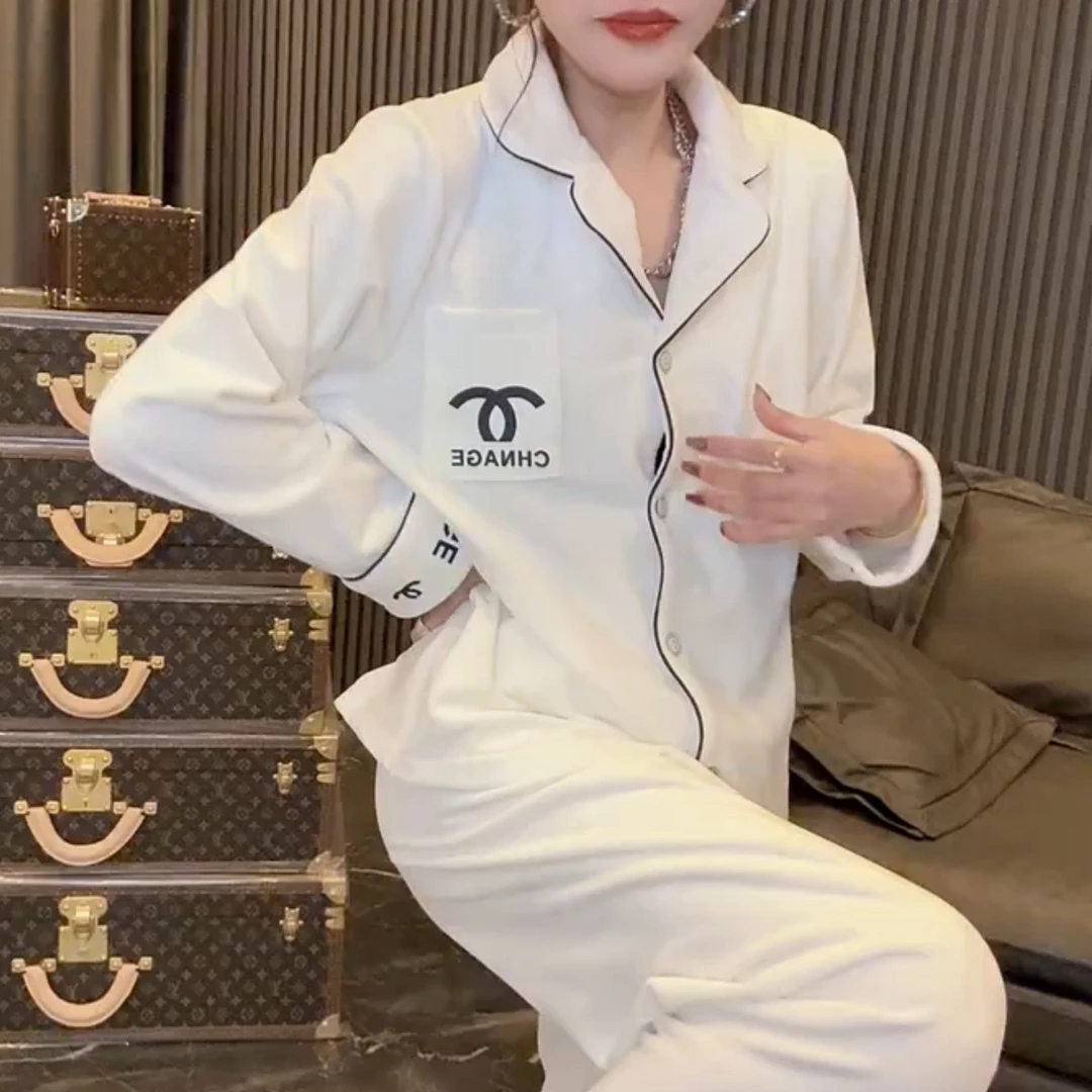 秋冬新款保暖时尚高级感睡衣家居服两件套