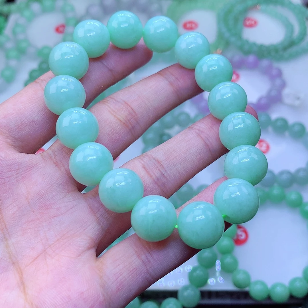 翡翠未镶嵌毛衣链卡13