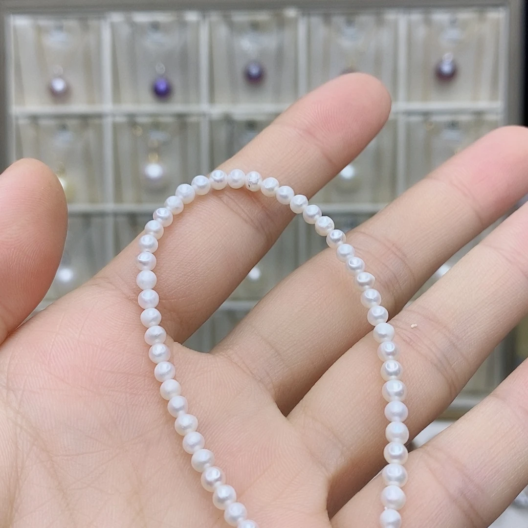 颈饰合金淡水珍珠