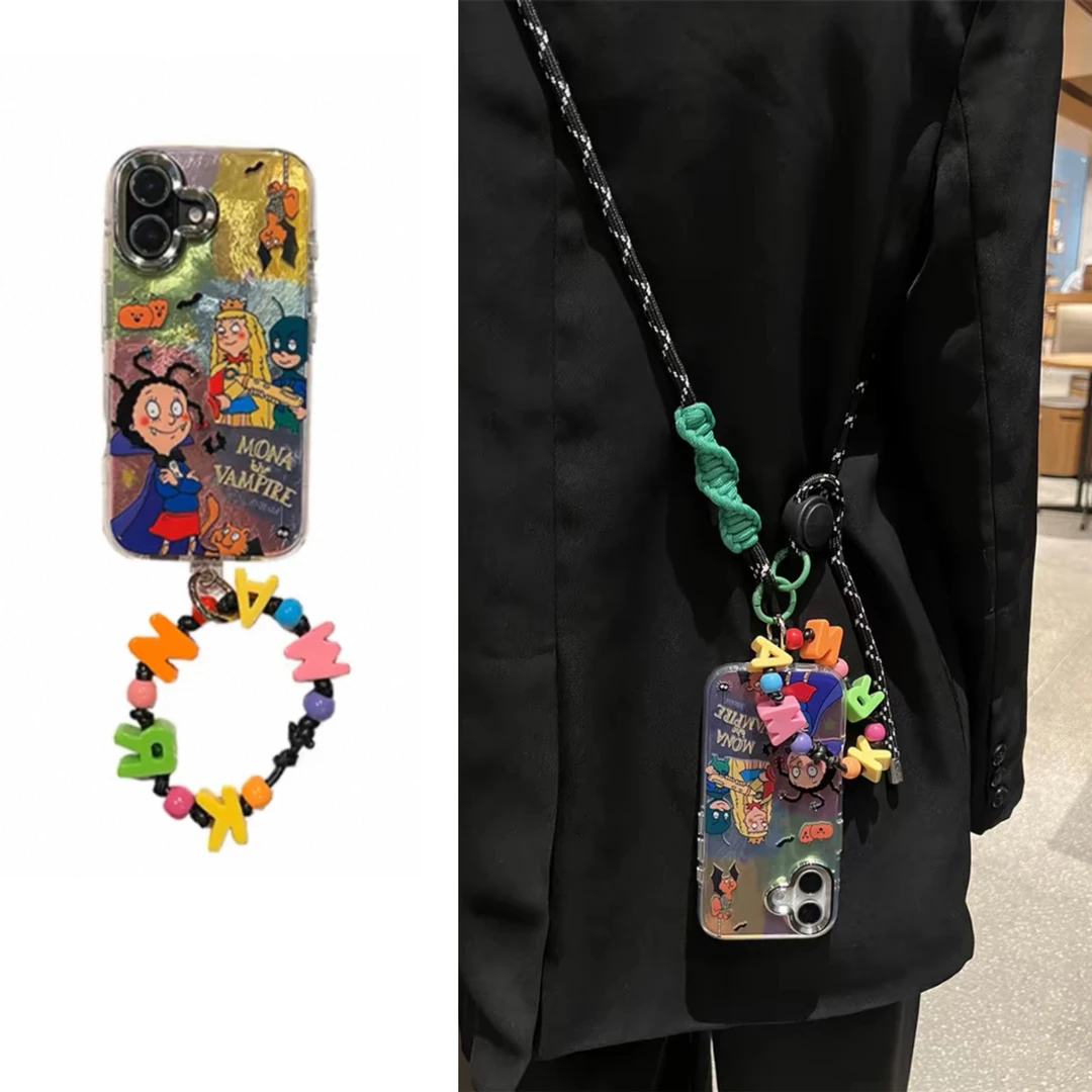 搞怪彩色锡纸魔女适用苹果16promax手机壳iPhone15pro可爱14pro女
