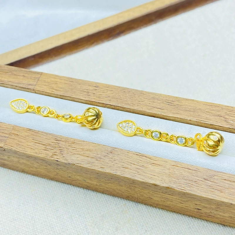 耳饰 D0749黄色南瓜耳钉多样性发一件47660