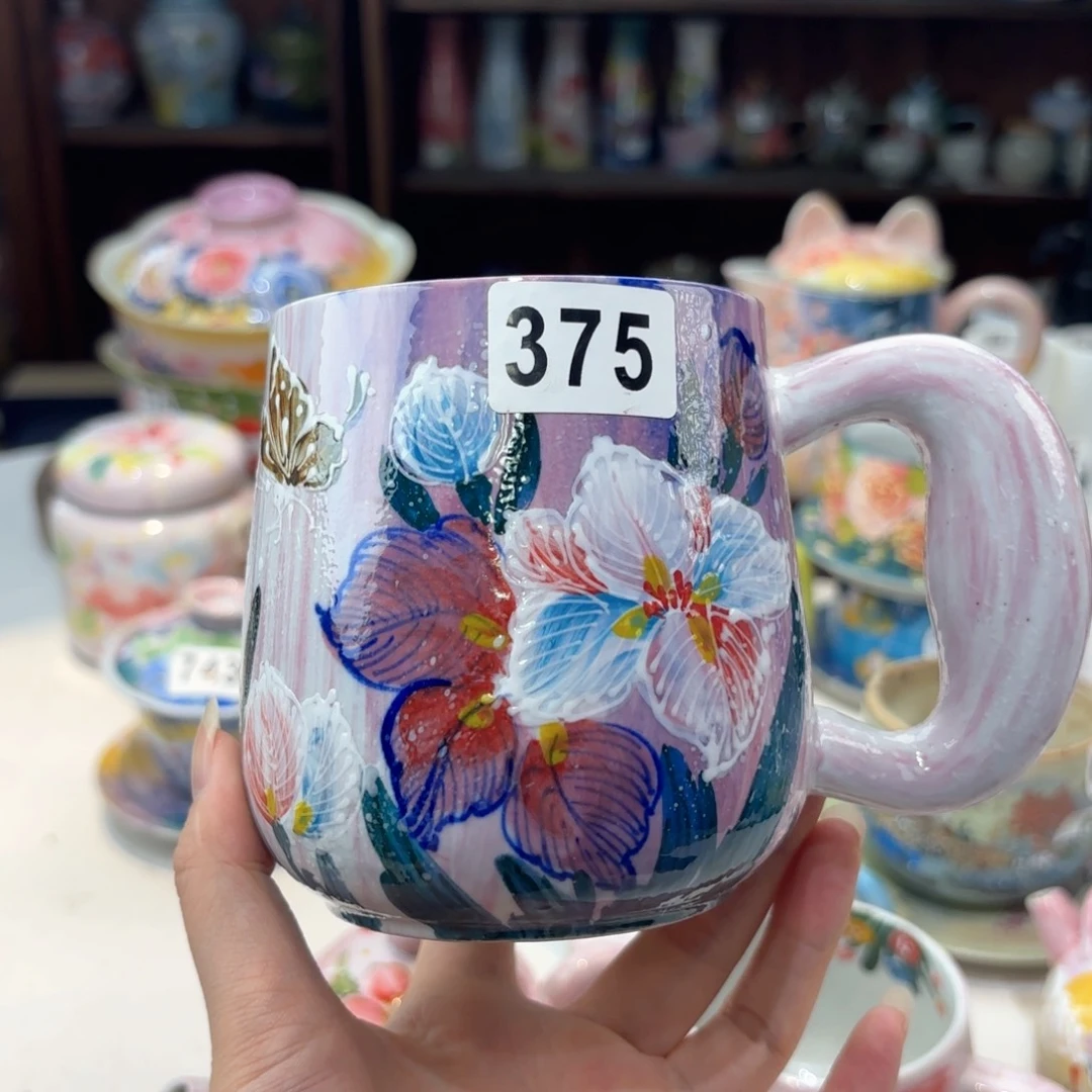 景德镇手绘高温釉下彩陶瓷茶具