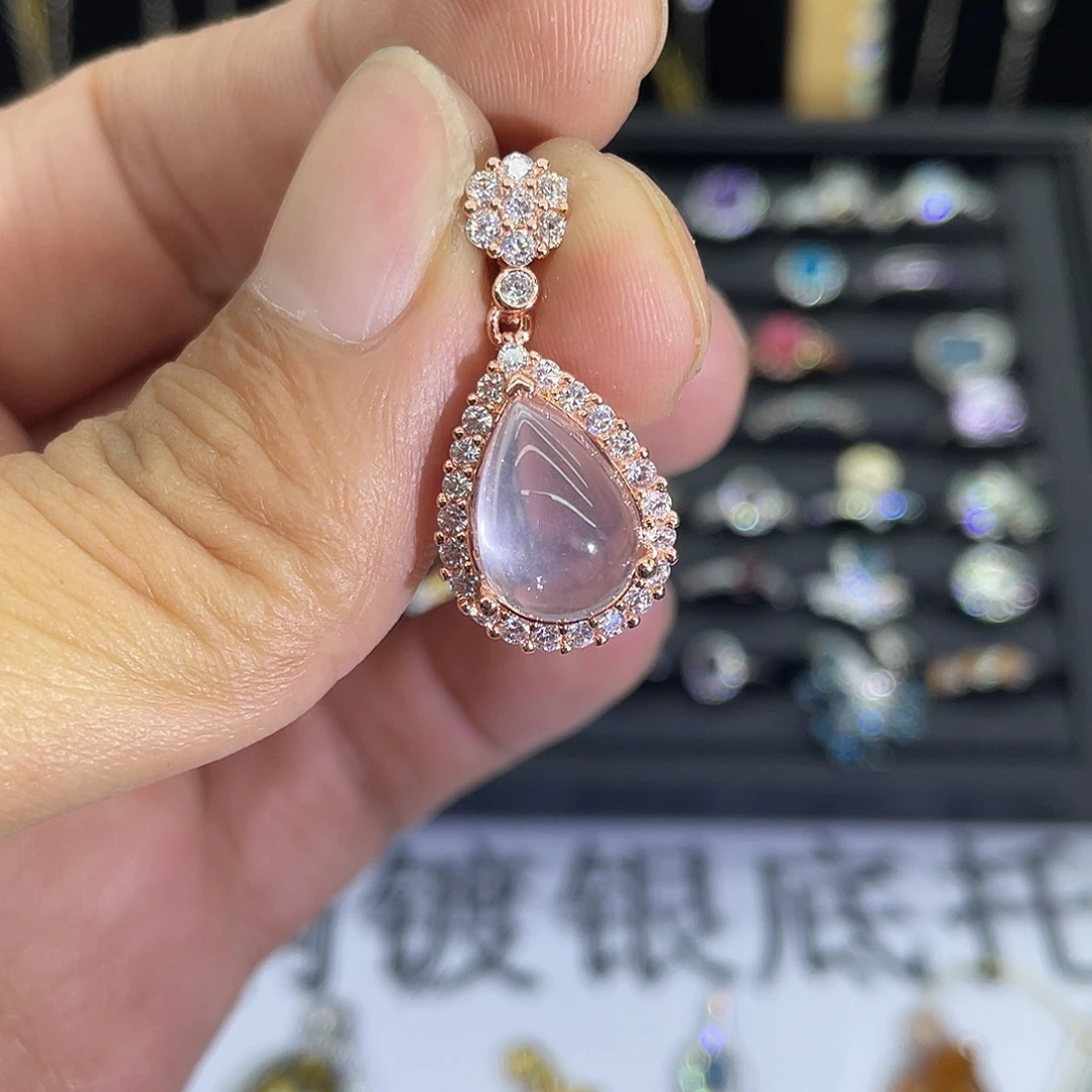 紫晶珠宝半成品未镶嵌