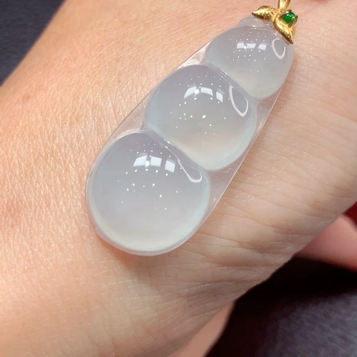 定制翡翠18K金镶嵌翡翠