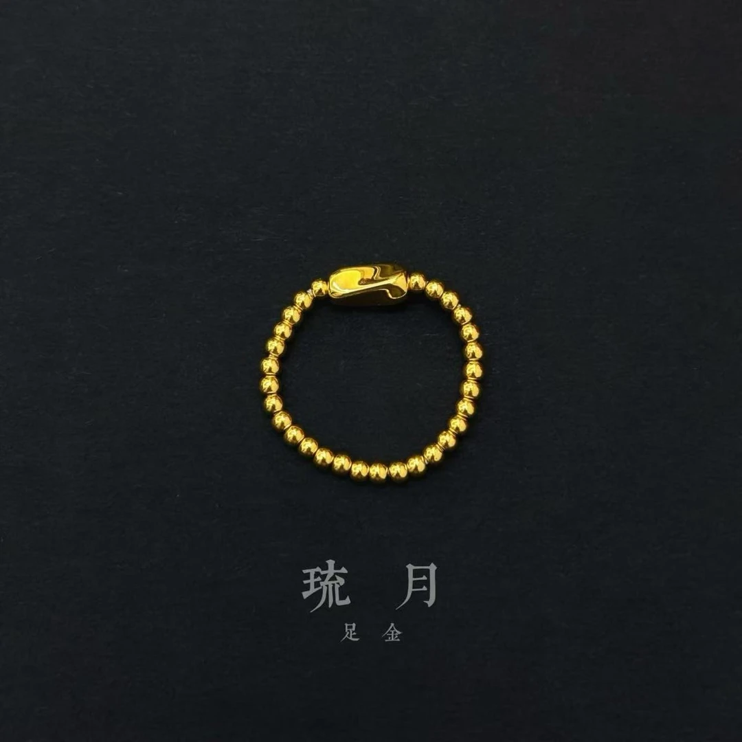 小贝足金999[琉月][万饰皆可能]配件#01531