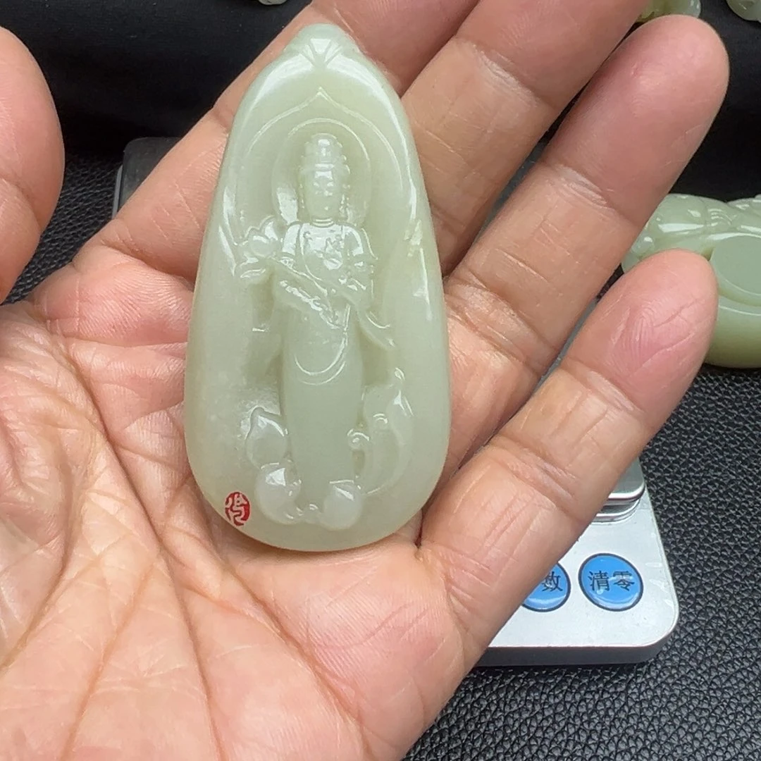 和田玉（糖玉）未镶嵌吊坠(不含链)