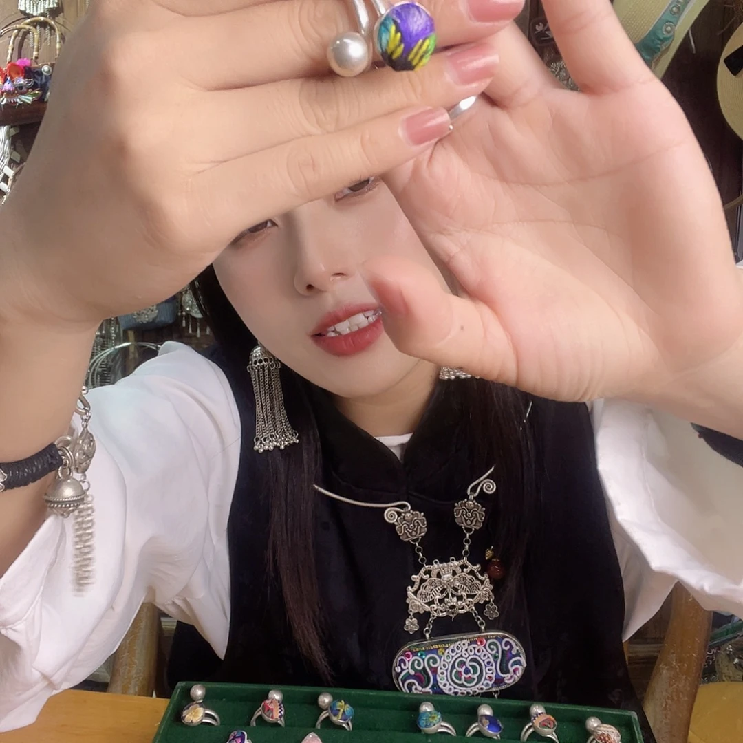 花岗石铁合金戒指