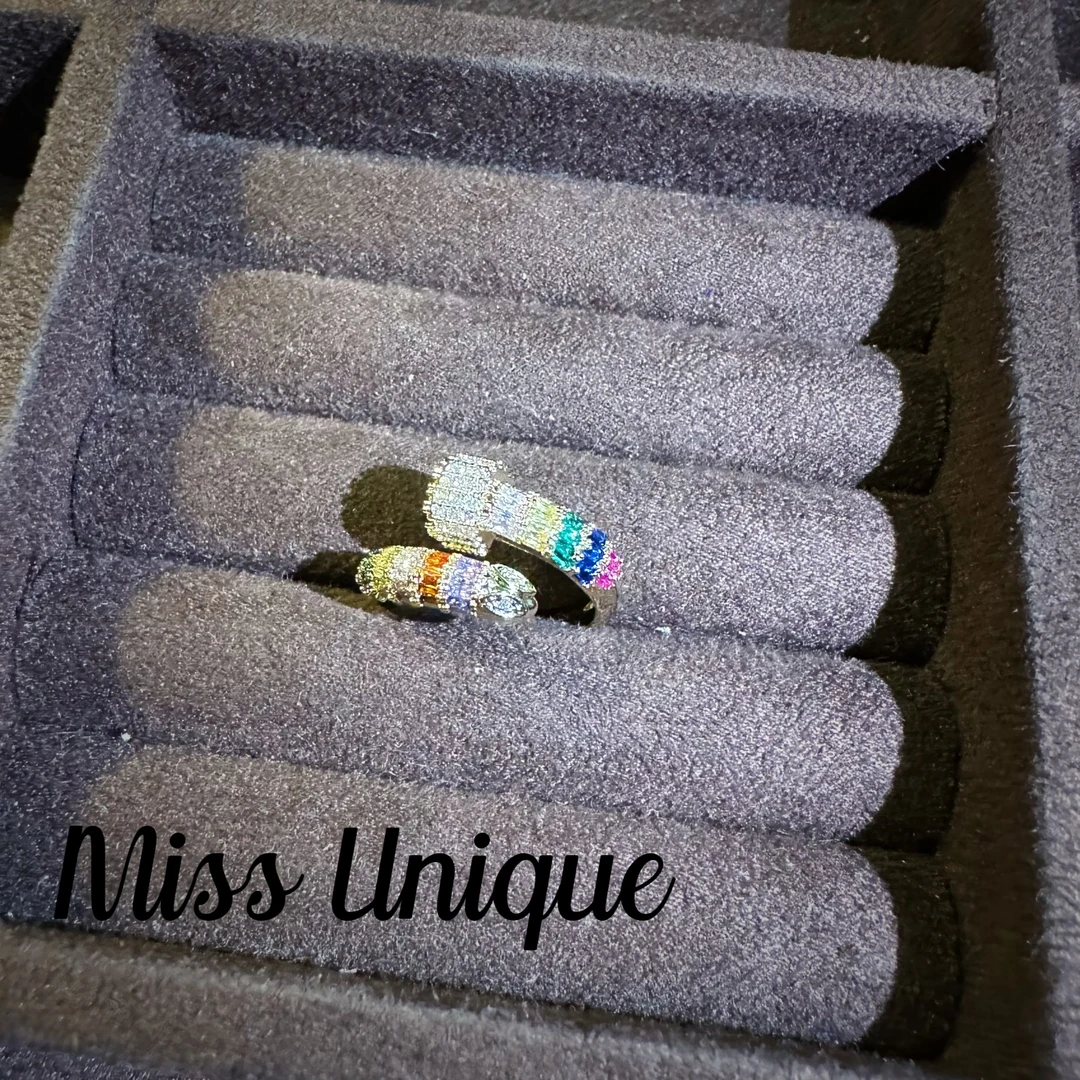 S6479彩色钉子戒指