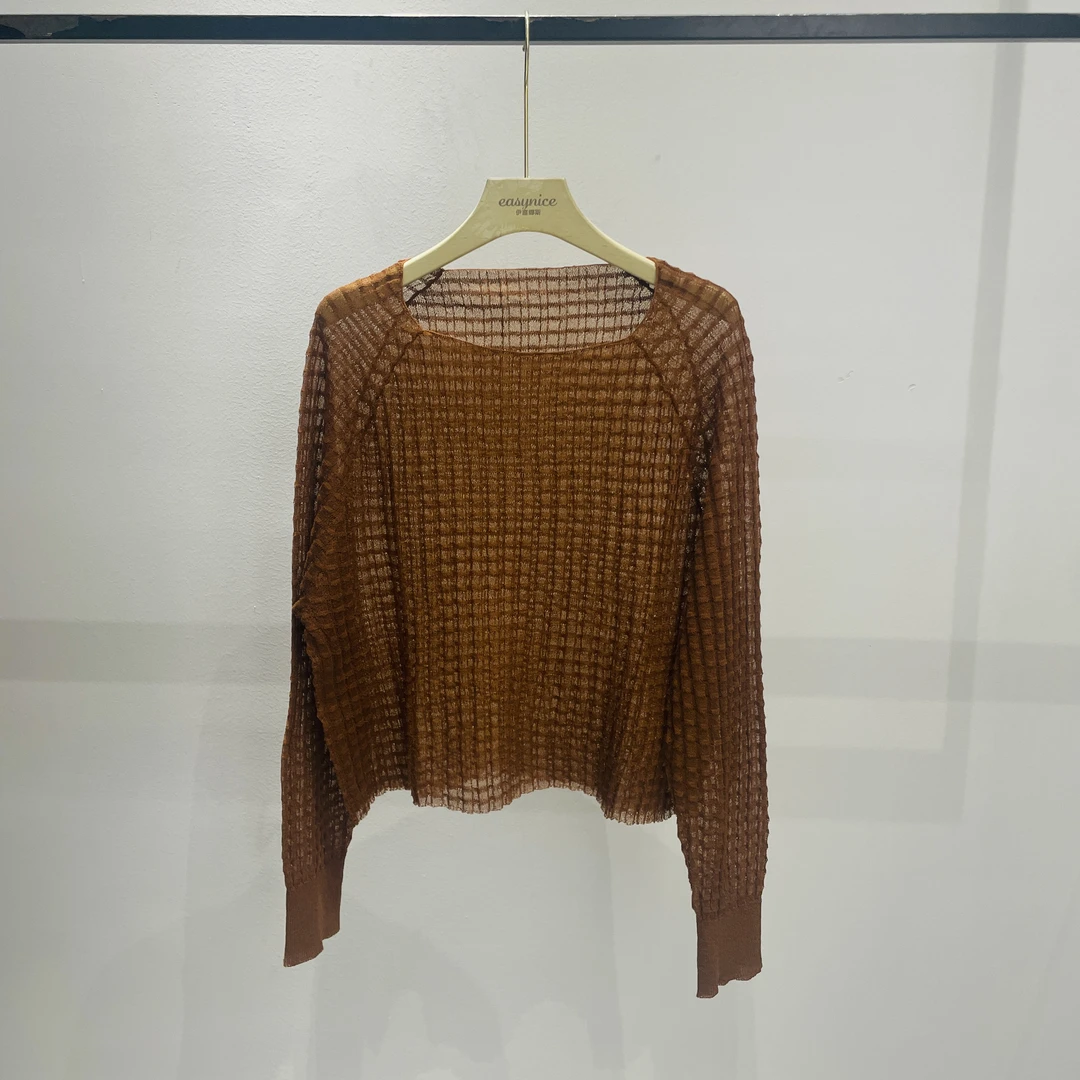 【麦丝】长袖时尚百搭宽松显瘦圆领套头针织衫MY-0602上衣秋季