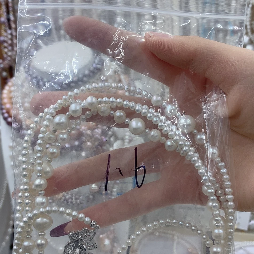 '***`淡水珍珠耳饰银S925镶嵌