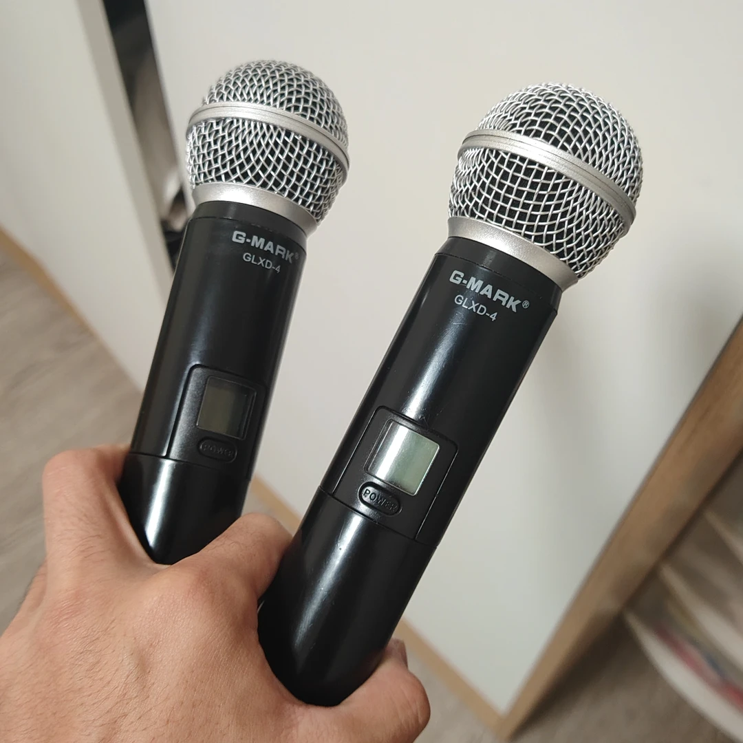 二手G-Mark GLXD-4话筒一套，9成新