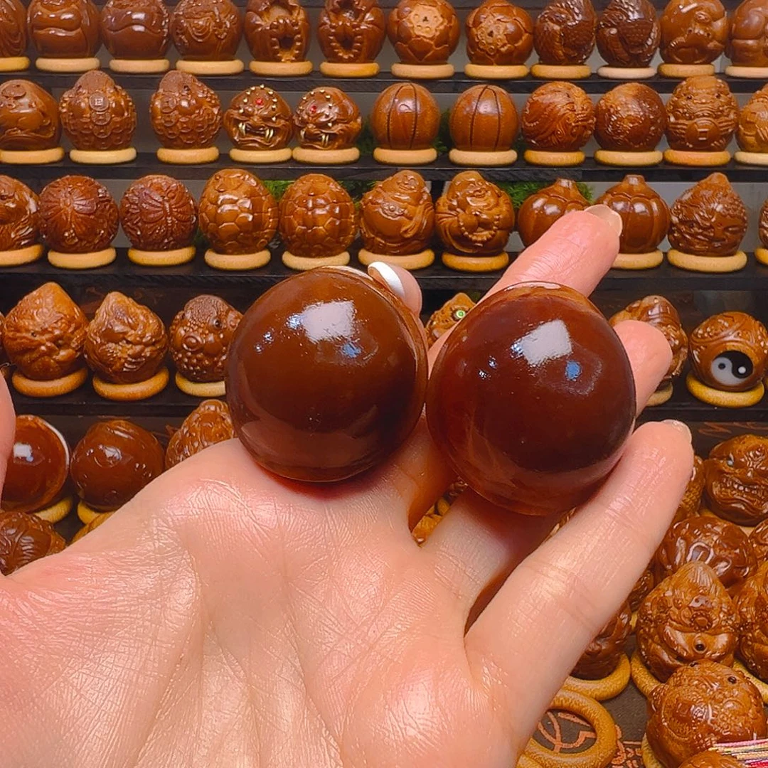 手串/手链橄榄核初级玉华元宝富家一对