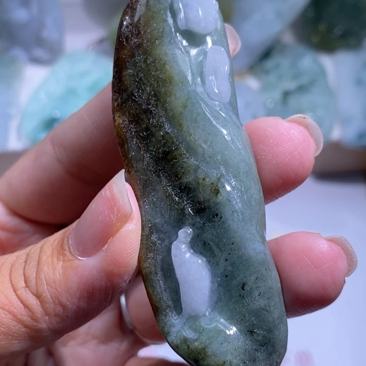 【闪购商品】翡翠挂件未镶嵌悟道