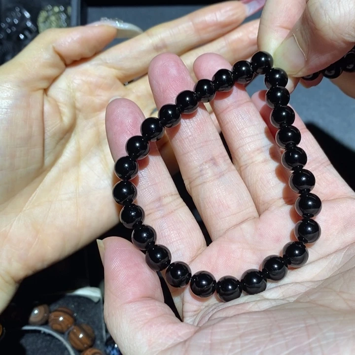 黑曜岩手链未镶嵌