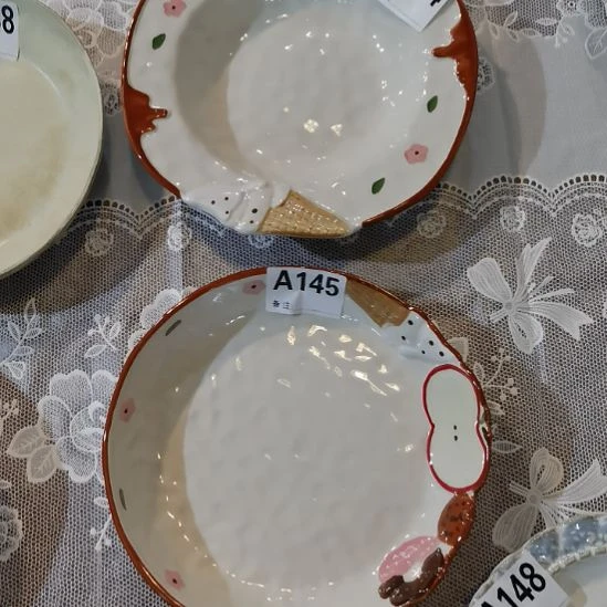 瓷片微瑕海派144 145各一个