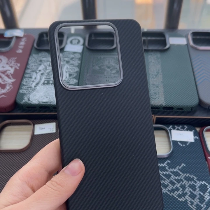 小米14pro黑灰纯色无磁吸