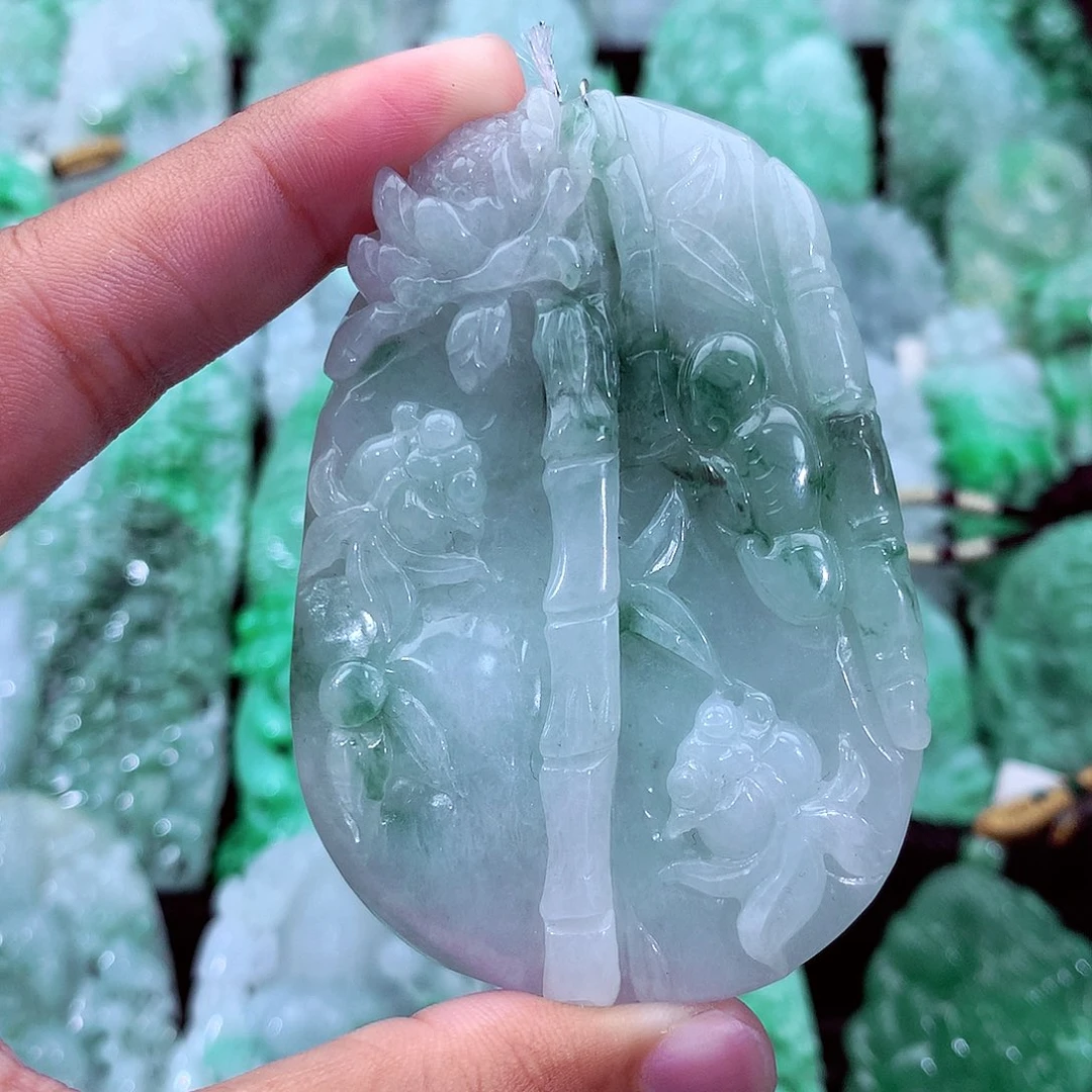 翡翠未镶嵌吊坠(不含链)